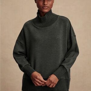 Varley Dark Green Turtleneck Sweater